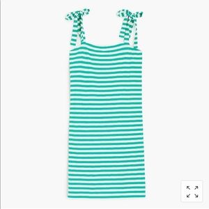 J.Crew striped tie-shoulder dress